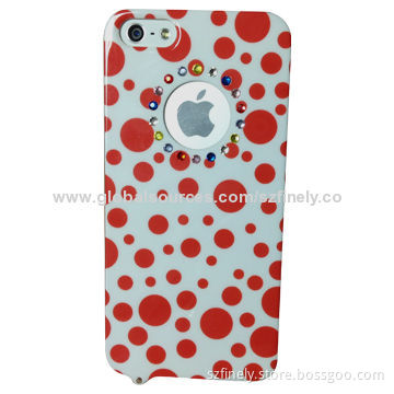 Crystal Case for iPhone 5/5S, IML with Crystal, Unique Design, Fresh and Beautiful